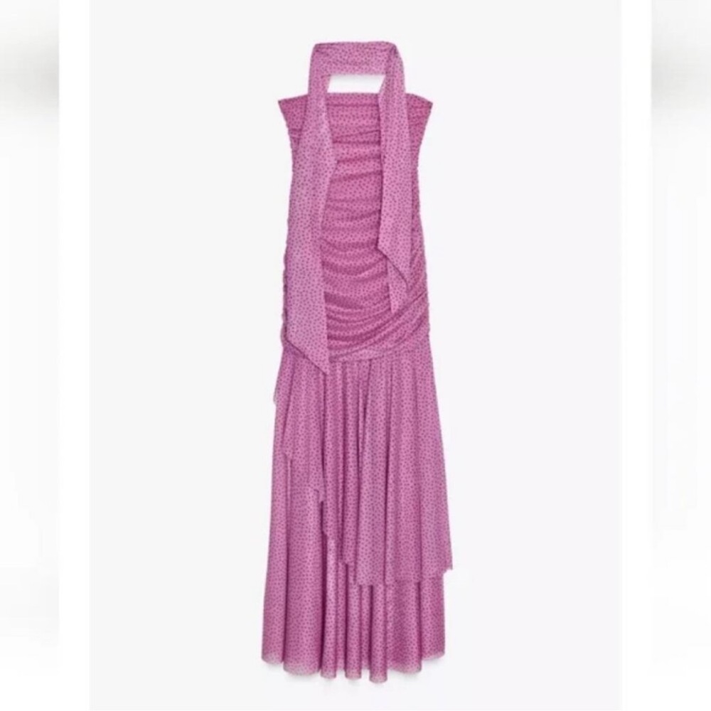 Zara Asymmetrical Pink Dress
